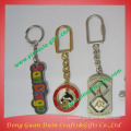 2016 new style high quality zinc alloy keychains with gliter